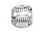 Zable(tm) Sterling Silver Baseball Bead / Charm
