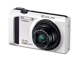 Casio Exilim EX-ZR100 Highspeed-Digitalkamera (12 Megapixel, 12,5-fach opt. Zoom, 7,6 cm (3 Zoll) Display, bildstabilisiert) wei�