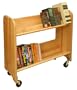 Catskill Craftsmen Rol-Rack with Tilted Shelves, Natural Birch