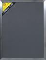 Large 60x80 cm Grey Felt pinboard with Chrome effect 30 mm wide frame.