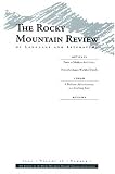 Rocky Mountain Review of Language & Literature