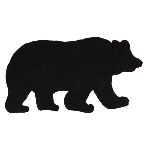 Patch Magic 42-Inch by 24-Inch Bears Paw Shaped Rug