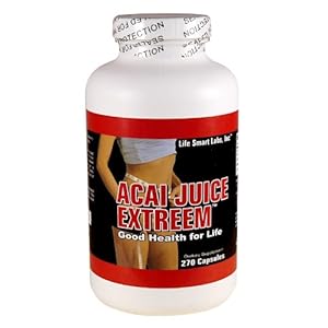 ACAI Juice Extreem -270 CAPSULES , 4 times MORE potent for each MG ACAI Berry Natural Nutrition, Energy , 1300 Mg per daily serving