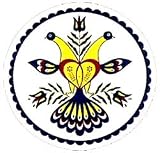 Hex Sign: Double Eagle 8: Strength and Courage
