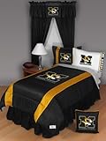 IMAGE OF Missouri Tigers Bedding Set (Mizzou) - 6 pc. TWIN Comforter Bed Set