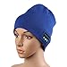 GBSELL Warm Hat Wireless Bluetooth Smart Cap Headset Headphone Speaker Mic BK (Blue)