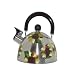 ArtisanStreet's Whistling Sun Flower Tea Kettle. Hand Painted with Bright Yellow Sunflowers. Teapot Is Made to Order & Signed by Artisan.