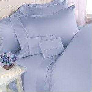 1000 Thread Count Egyptian Cotton 4 Piece Sheet Set - Twin XL / Blue (Solid)