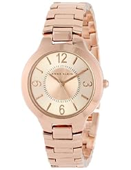 Anne Klein Womens AK/1450RGRG Rose Gold Tone Bracelet Watch