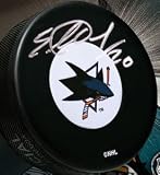 Evgeni Nabokov Signed Sharks Hockey Puck