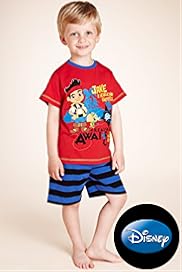 Younger Boys Pure Cotton Jake The Never Land Pirates Short Pyjamas