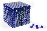 16mm ClearTranslucent Blue Gaming Dice with Rounded Corners - Set of 1,000