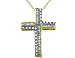 Diamond Cross Pendant 1 Carat (ctw) in Yellow Gold