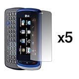 5 Pack of Premium Reusable LCD Screen Protector for LG Xenon GR500