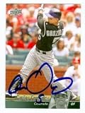Carlos Gonzalez Autographed/Hand Signed baseball card (Colorado Rockies) 2010 Upper Deck #189