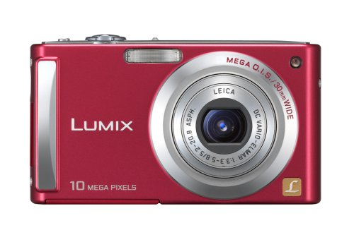 Panasonic Lumix DMC-FS5R 10.1MP Digital Camera with 4x Wide Angle MEGA Optical Image Stabilized Zoom (Red)