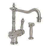 416THHMhFtL. SL160  Jado   Victorian Single Lever Kitchen Faucet W/ Side Spray   Antique Nickel Finish Reviews