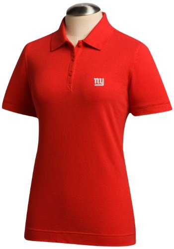 NFL New York Giants Women's Ace Polo, Red, Small