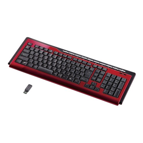 Cover image : SANWA SUPPLY SKB-WL10R ワイヤレスキーボード レッド