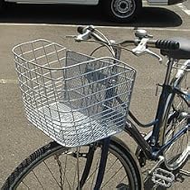 自転車用ラージカゴ（ワイドバスケット）　D-51　パールシルバー