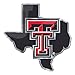 FUJI Texas Tech University Team State Aluminum Emblem, Team Color, 3.75