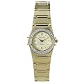 Women's Pierre Cardin Champagne Dial Watch with 8 Diamond Accents