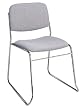 2 Pack Stack Armless Chair With Chrome Frame By Office Star Furniture