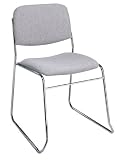 2 Pack Stack Armless Chair With Chrome Frame By Office Star Furniture