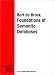 Book Foundations of Semantic Databases