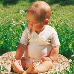 Engel Naturtextilien 709000 Baby Body Wolle Seide kurzarm