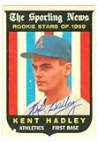 Kent Hadley autographed baseball card (Kansas City Athletics 67) 1959 Topps #127