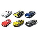 Set of 6 Corvette Collection Series 4 1 64 by Collectable Diecast