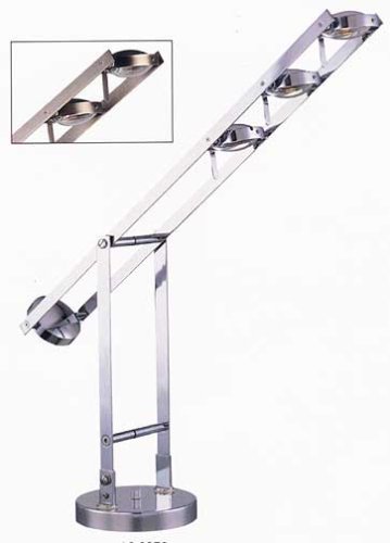 LAMPS BEAUTIFUL Discus Contemporary Adjustable Table Lamp by Litesource--Excellent customer service--see our feedback.