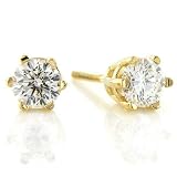 0.74 Carat 14K Diamond Stud Earrings