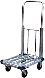 Vestil FAPT-1628 Aluminum Fold Up Platform Truck, 300 lbs Capacity, 28" Length x 16" Width, 6-1/2" Deck Height