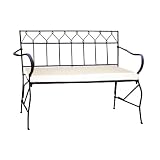 PTC Home & Garden Viefre Garden Bench, Black