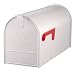 Solar Group E1600W00 Large Premium Steel Rural Mailbox, White