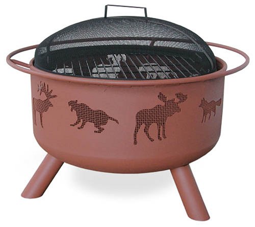 Landmann 28337 Big Sky Fire Pit, Wildlife, Georgia Clay