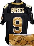 Drew Brees signed New Orleans Saints Black Reebok Premier EQT Jersey- Brees Hologram