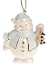 Lenox Snowman with Lantern Porcelain Ornament
