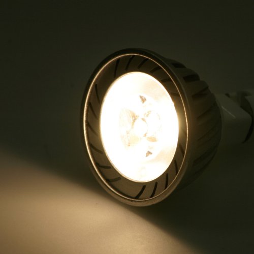 High Power 160 Lumen Mr16 Gu5.3 Base Single LED 30 Deg. Spot Light 12v Bulb Warm White, 1204WW