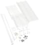 Rubbermaid 3D10 3-to-5-Foot Expandable Wardrobe Organizer, White