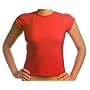 Beach Depot UPF 50+ Women's Cap Sleeve Rash Guard Shirt - Red