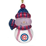 Scottish Christmas Chicago Cubs All-Star Light Up Snowmen Ornament Set