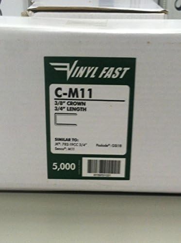 Vinyl Fast C-M11 - 3/8" Crown x 3/4" Leg Vinyl Siding Staples