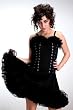 Living Dead Souls Womens Lace Gothic Corset Dress