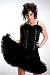 Living Dead Souls Womens Lace Gothic Corset Dress- Large