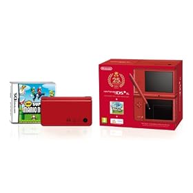 Nintendo DSi XL Handheld Console (Red) with New Super Mario Bros - Special Edition