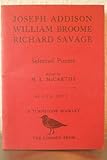 Joseph Addison, William Broome, Richard Savage : selected poems