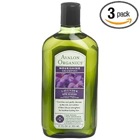 Avalon Organics Lavender Nourishing Shampoo , 11 -Ounce Bottle (Pack of 3)